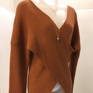 American Threads Criss-Cross Sweater